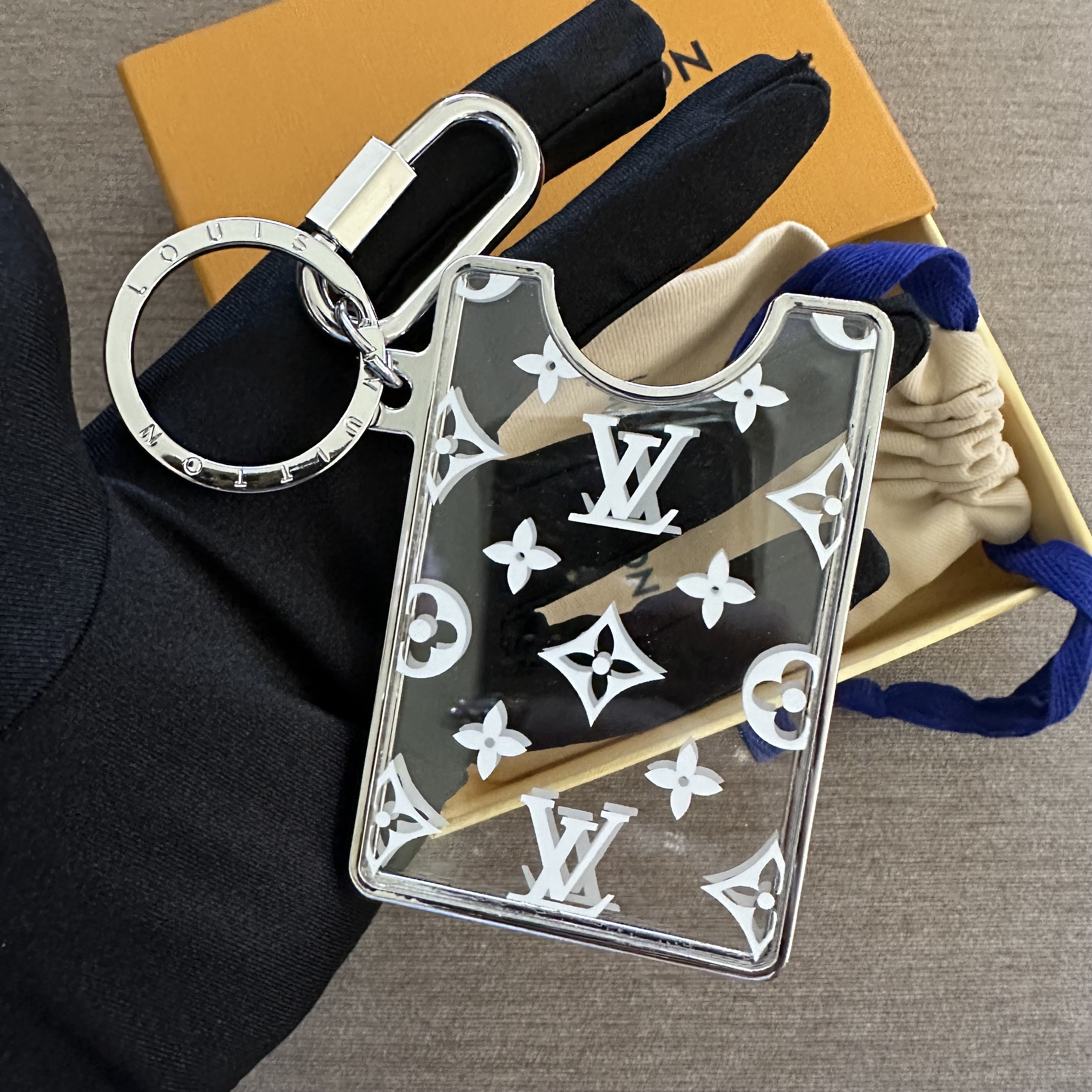 Louis Vuitton LV Prism ID Holder Bag Charm and Key Holder