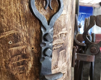 Heart In Iron - Hand Forged Heart Wall Hook - Original Design By Blacksmith