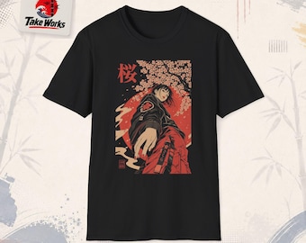 Moda de rua japonesa - Mulher Sakura Kanji | Estilo de rua Sakura