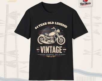 Personalized Birthday Shirt for Old Legends Vintage Motorcycle T-Shirt | Retro Bike Tee
