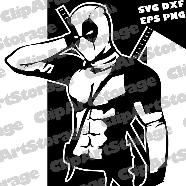 Deadpool svg Marvel heroes dxf eps png | Etsy
