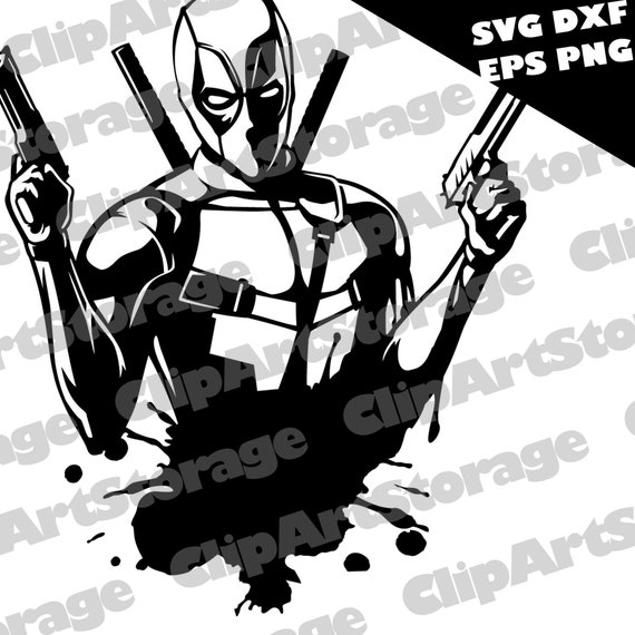 Deadpool svg Superheroes svg eps png dxf Instant download | Etsy