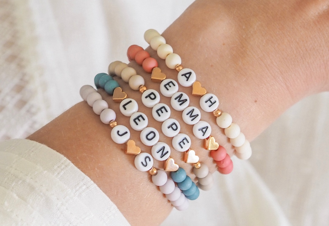 PiercingJak Armband Mit Buchstaben - Personalisiertes Edelstein Armband