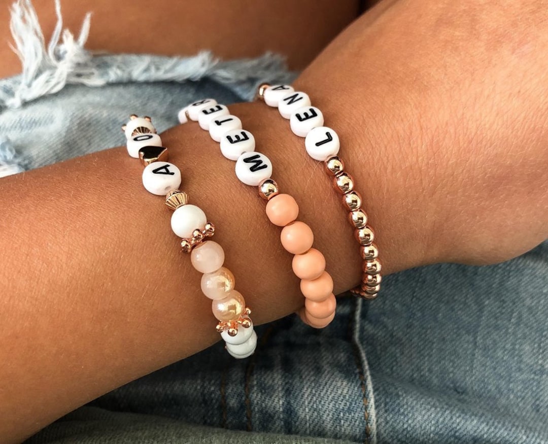 Customizable Name Bracelet / Named Bracelet Individual Personalized ...