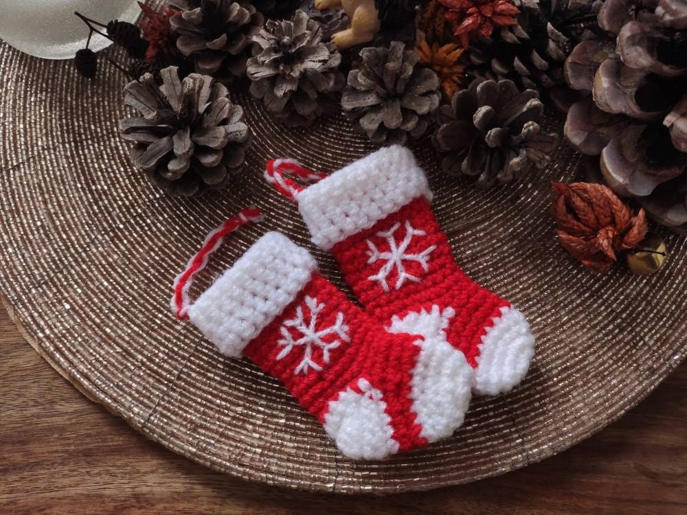 Ornement de Noël, Chaussette Père Ornement Au Crochet, Arbre Fait à La Main, Confortable, Décoration