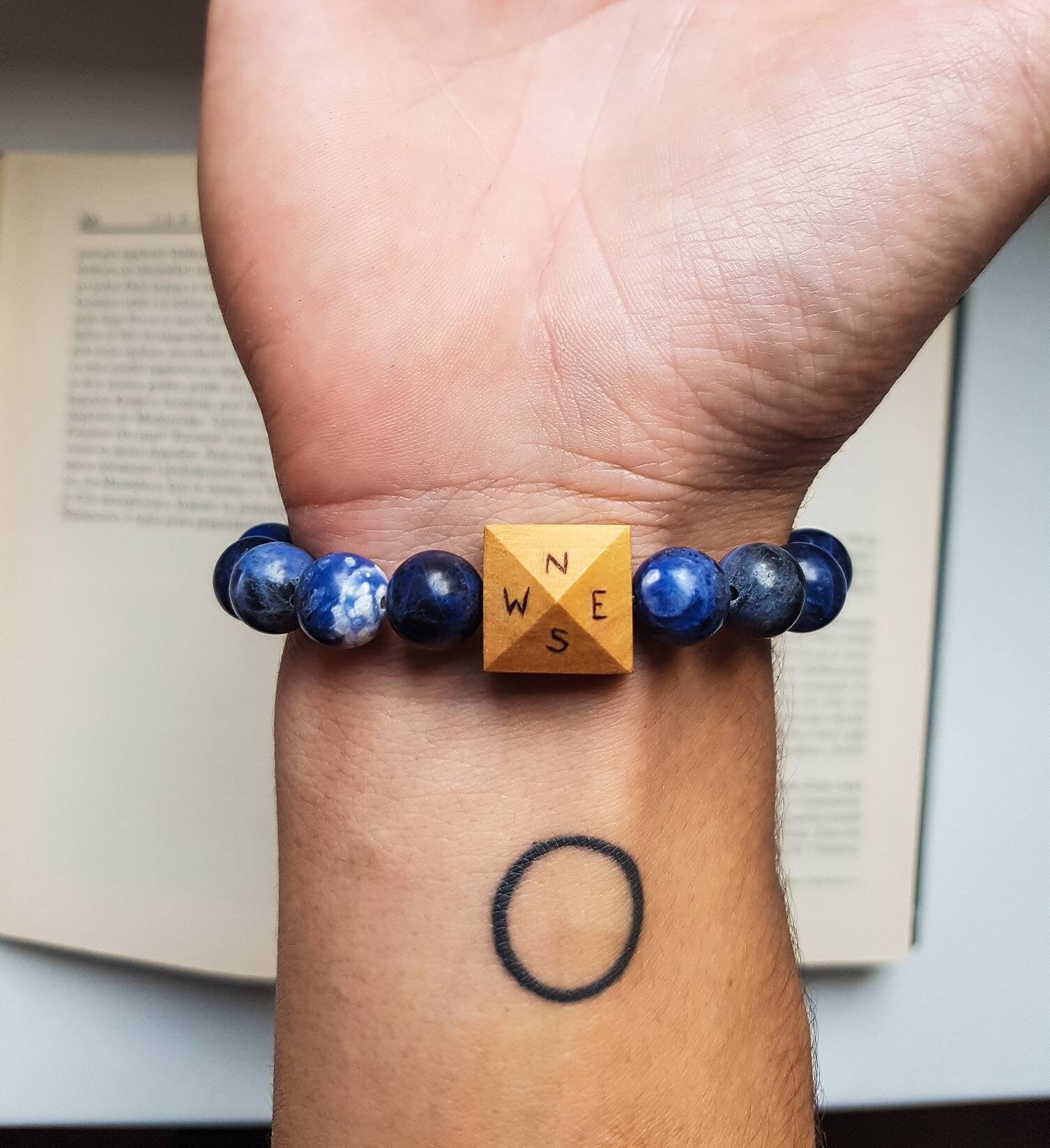 Boho ocean bracelet/ compass bracelet charm/ beaded surfer Etsy