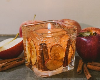 Cinnamon apple gel candle