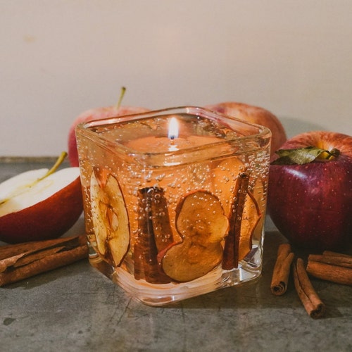 Cinnamon Apple Gel Candle Etsy
