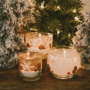 Winter Snow Gel Candle