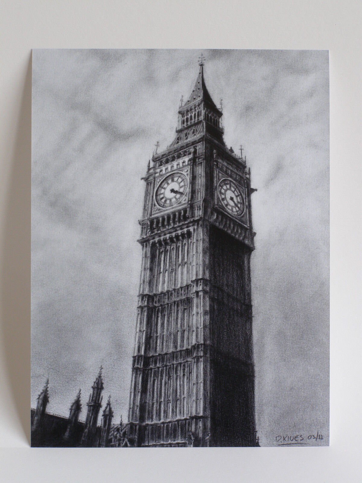 Big Ben Pencil Drawing