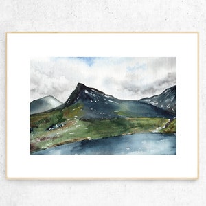 Abstrakte Kunst auf Papier, Island Druck, moderne Kunst, moderne Kunst, Druck auf das Bild