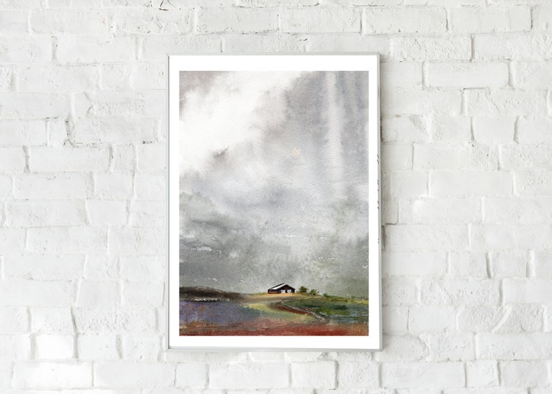 Modern Farmhouse Abstract Printable Wall Art Watercolor Etsy