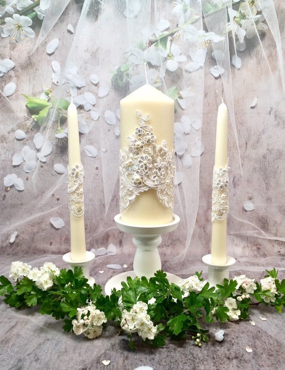 big candles for weddings