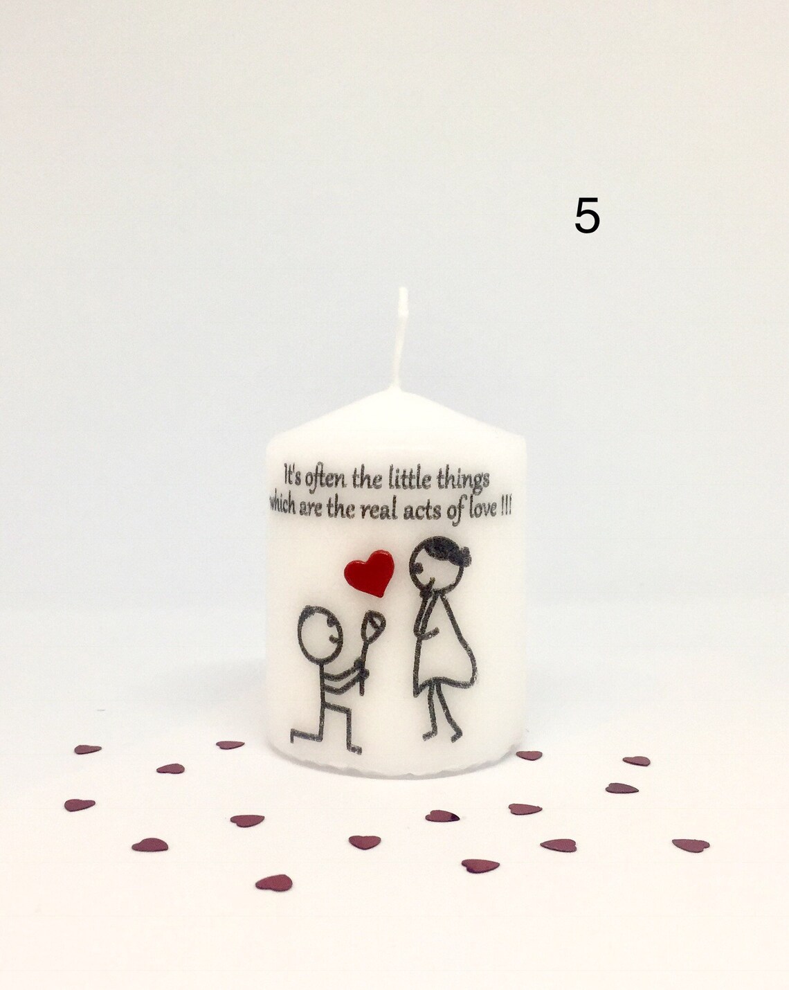 Valentines candle. Valentines gift. Romantic candle. Etsy