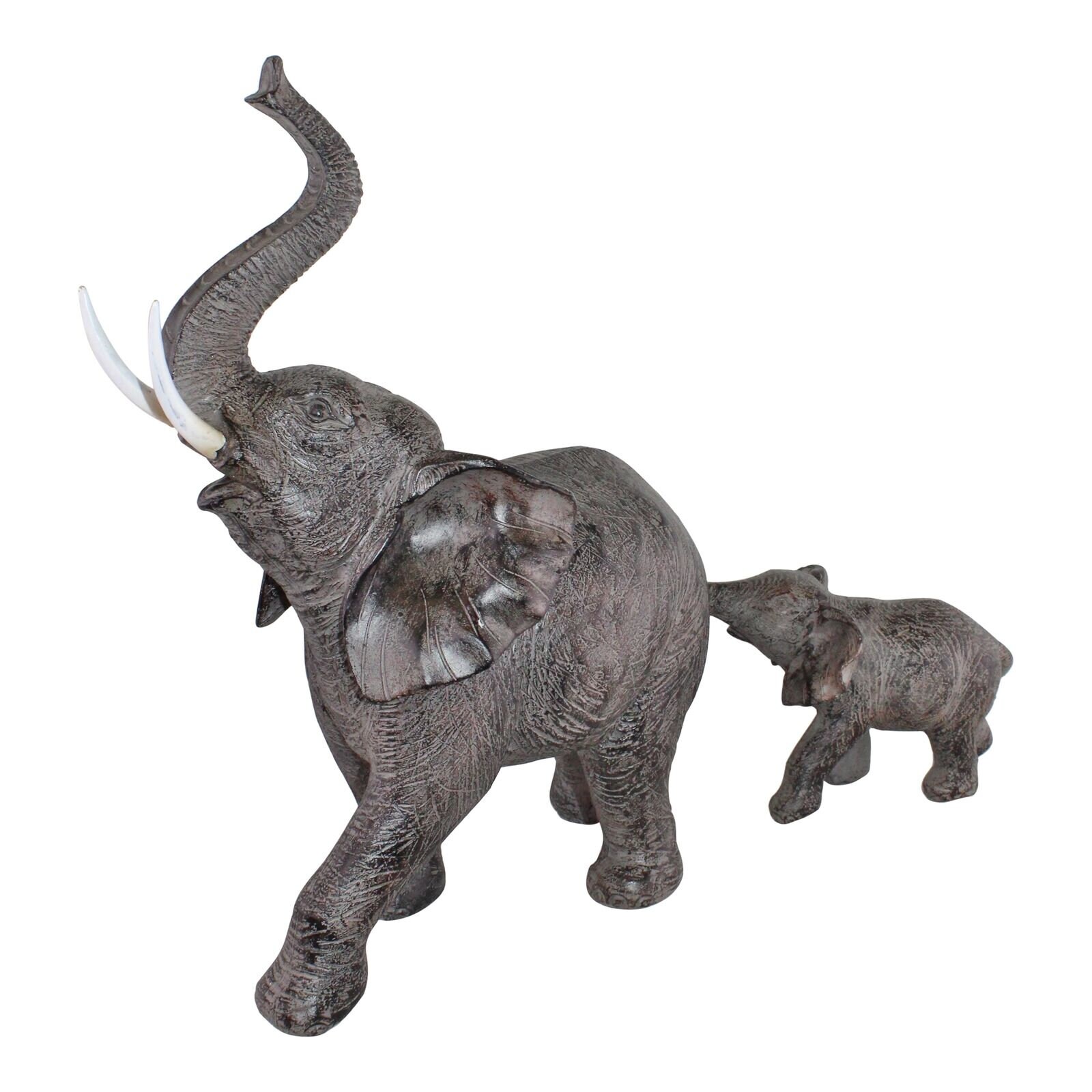 Elephant With Baby Ornament Family Animal Figurine Sculpture Etsy