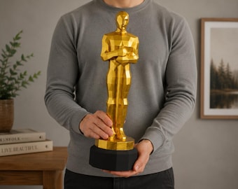 Oscar statuette Papercraft DIY | PDF, SVG | Printable Template | Cricut