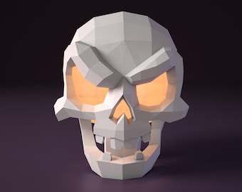 Skull Papercraft DIY | Halloween decor | PDF, SVG | Crcicut