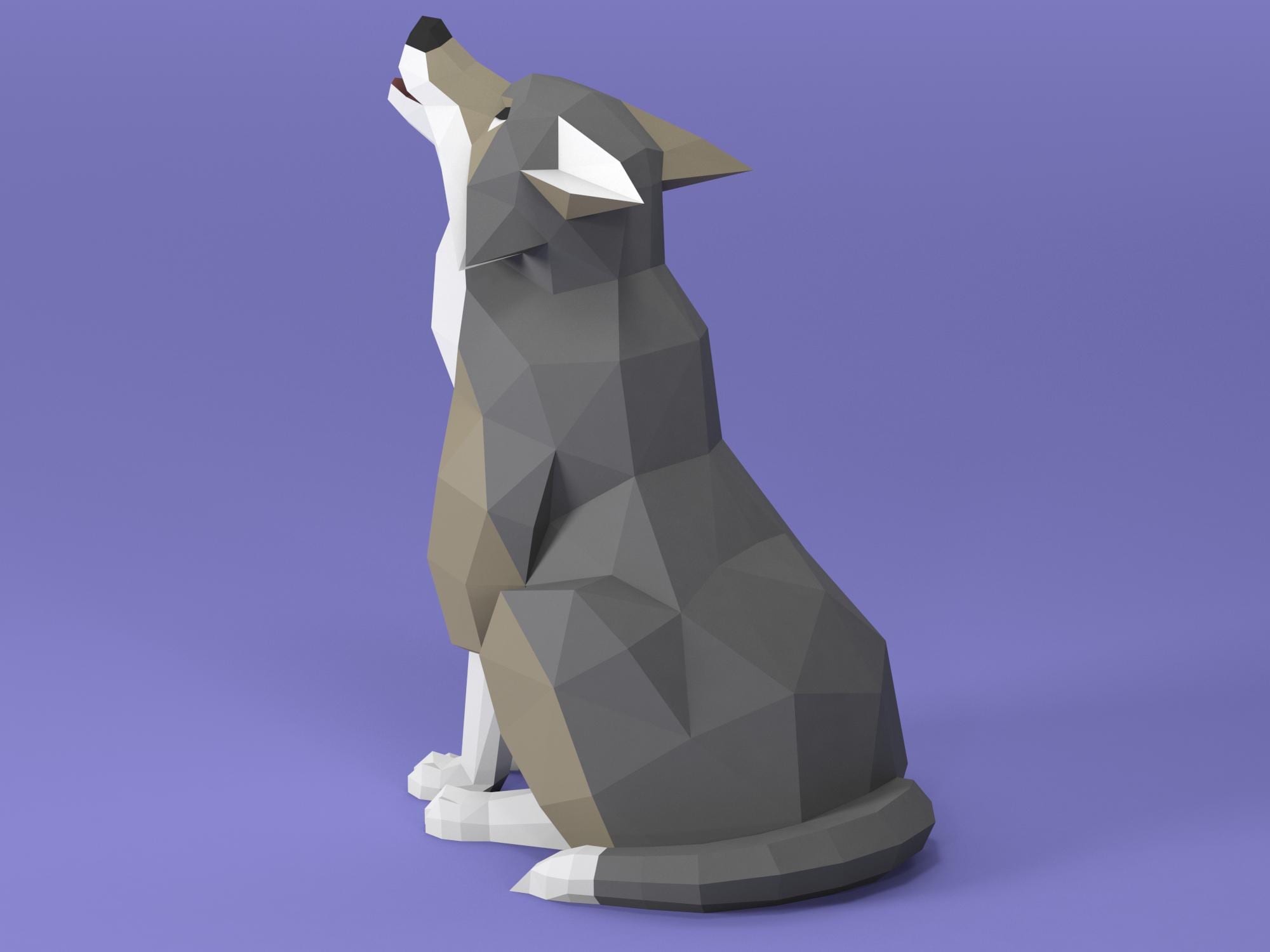 Wolf Papercraft Template (PDF + SVG) – DIY Paper Sculpture - Etsy Australia