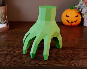 Hand Halloween Decor Papercraft | PDF, SVG | Printable template | Cricut