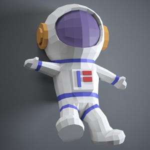 Modèle PDF d'astronaute papercraft DIY astronaute cosmonaute