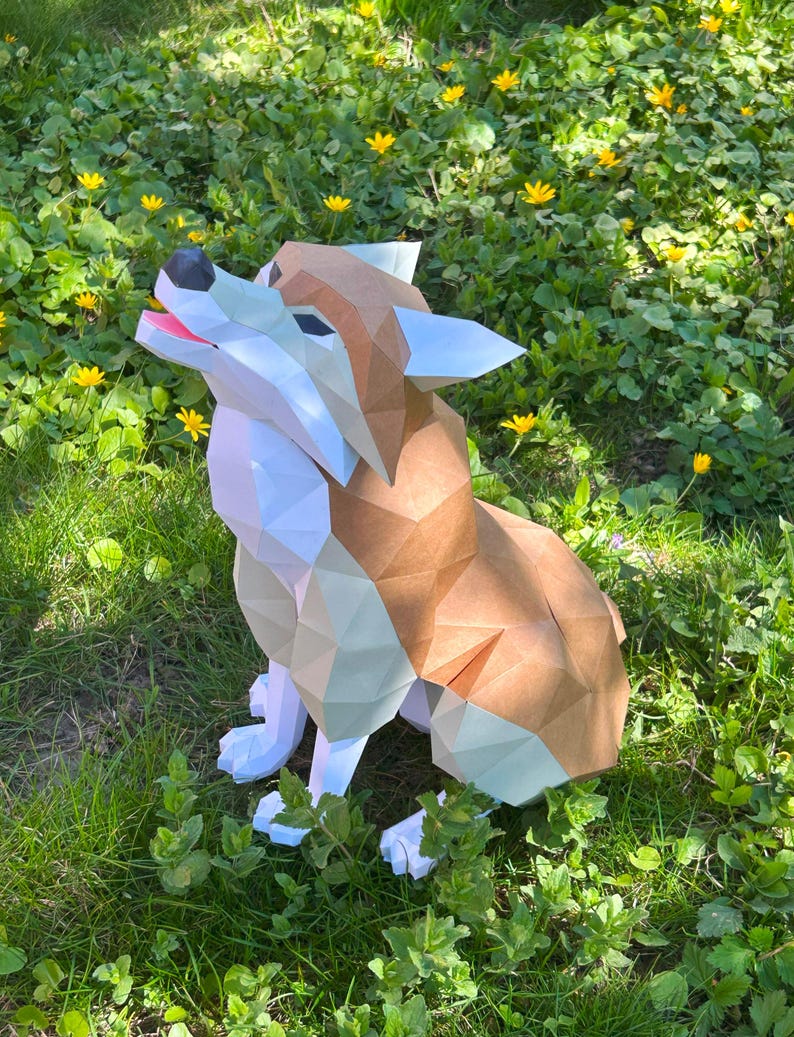 Wolf Papercraft PDF DXF Template DIY Cameo - Etsy Canada