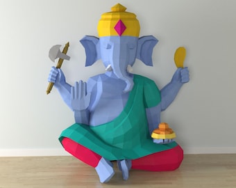 Ganesh papercraft DIY PDF,SVG | Printable Template | Cricut