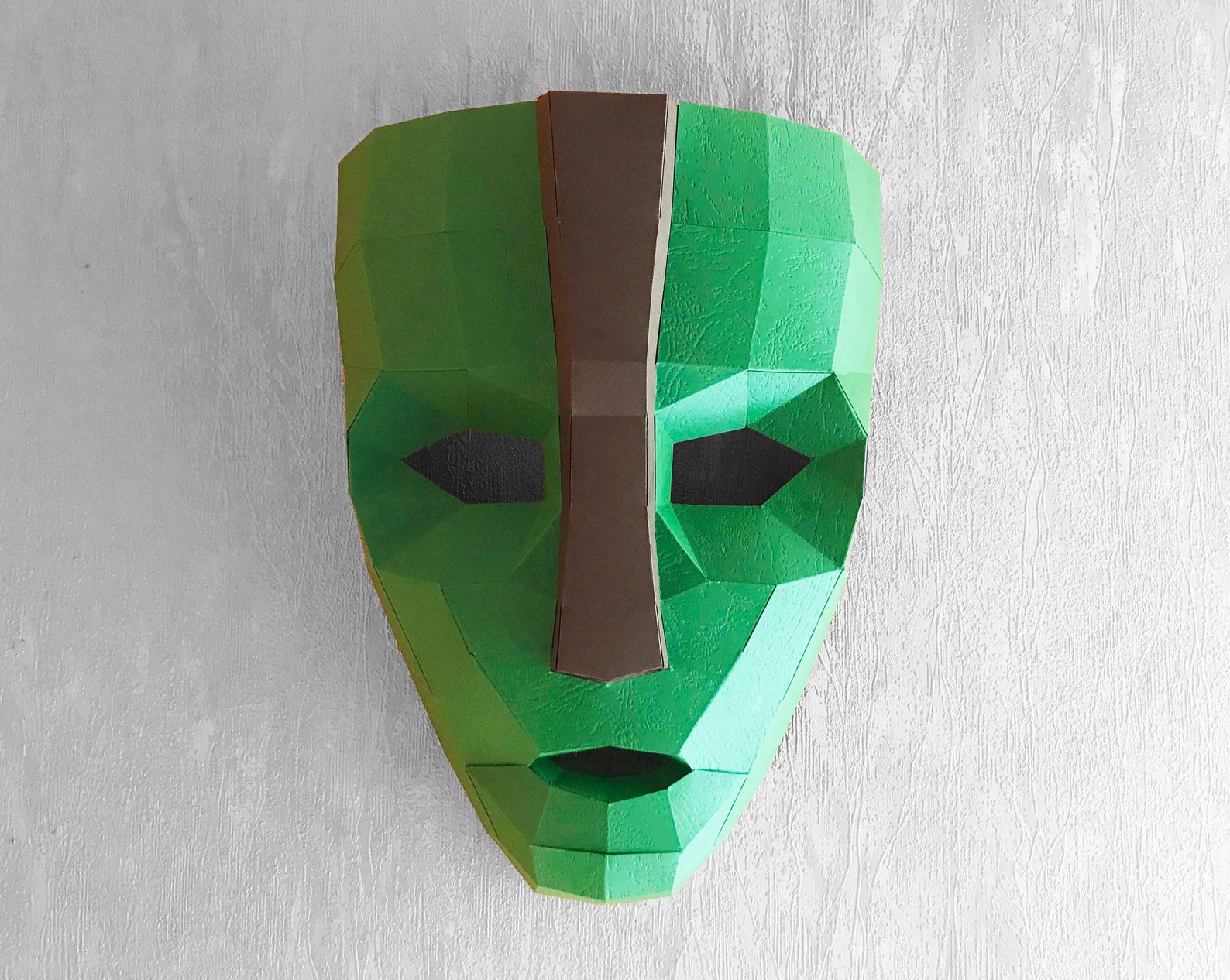 Loki Mask From mask Movie DIY Papercraft Low Poly Etsy