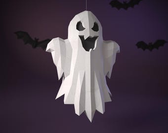 Ghost papercraft DIY | PDF, SVG | Printable Template | Cricut
