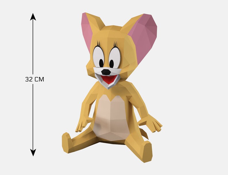 Tom and Jerry DIY Papercraft 3d PDF Template - Etsy