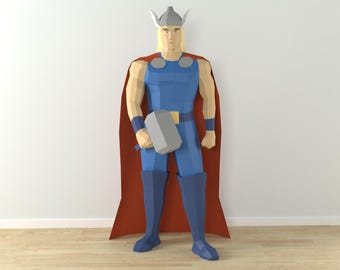 Thor papercraft DIY PDF template