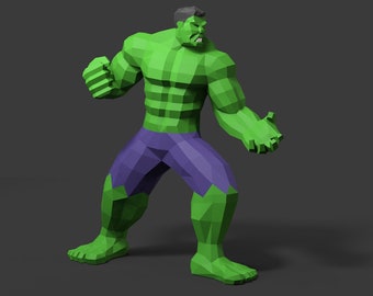 Hulk DIY papercraft PDF template 3d