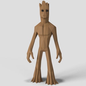 Plantilla PDF de Groot para manualidades en papel (hazlo tú mismo) DXF cameo