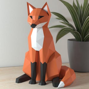 Modello PDF fai da te per cartamodello volpe DXF Cameo