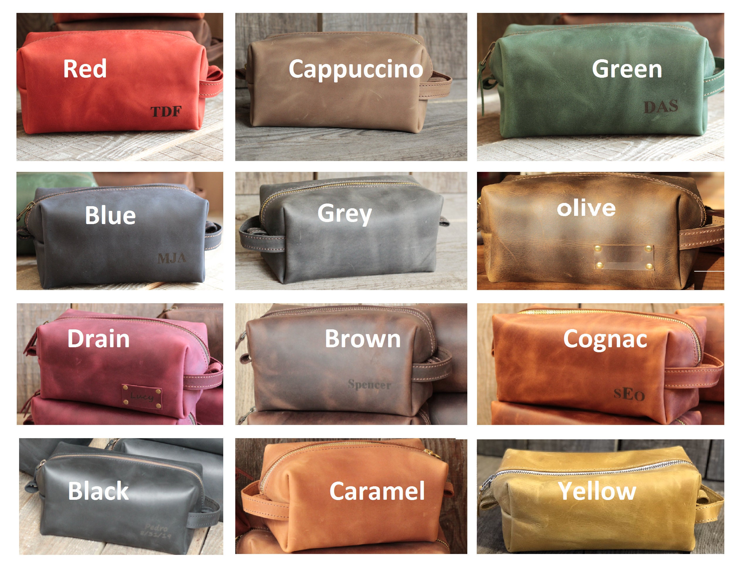 Personalized Leather Dopp Kit Custom Dopp Kit Mens Leather Etsy Australia