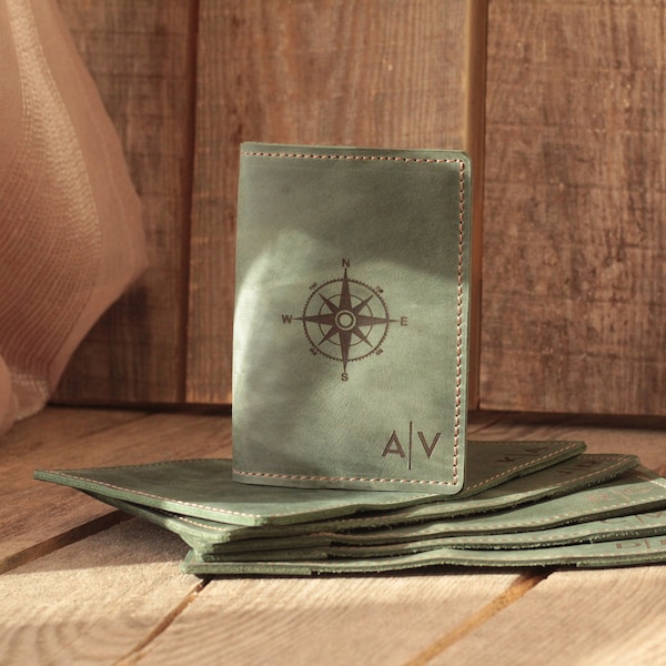 Passport cover  • personalized leather passport cover for men and woman