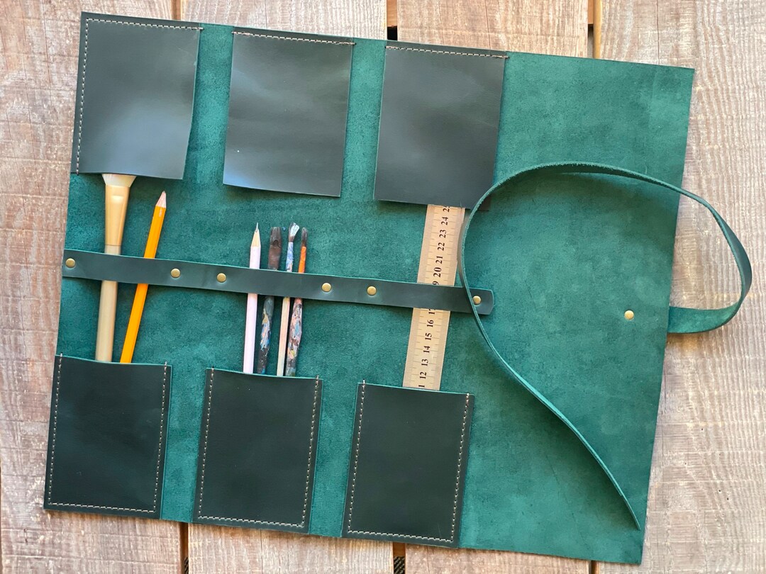 Leather Paint Brush Roll Gift Ideas for Artists Artist Roll Etsy