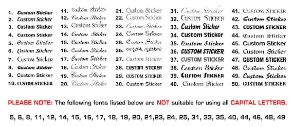 Rose gold personalised hologram neo Custom text font sticker