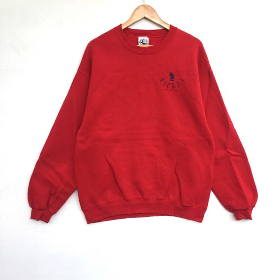 red mickey mouse hoodie
