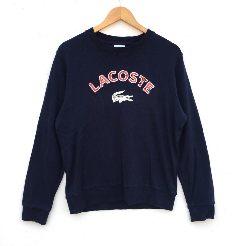 lacoste sweater big logo