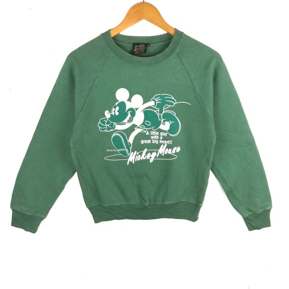 green mickey mouse sweatshirt