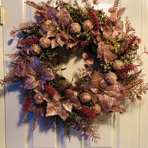 Blush/Pink Winter Wreath