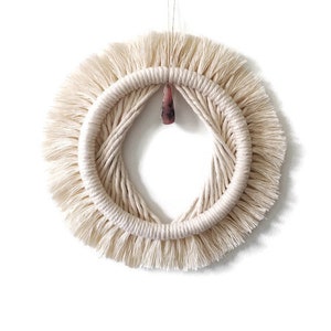 Macrame Godin Muur opknoping met roze opaal, Yoni, Devine Vrouwelijke