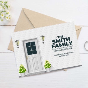 Moving Announcement Cards - Front Door - Personalised
