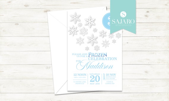 Frozen 'Celebration' - Birthday Invitation Il_570xn