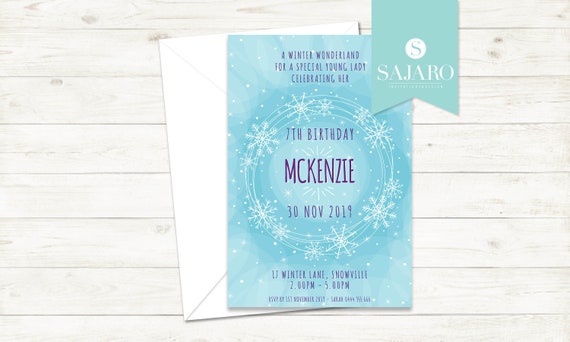 Frozen 'Icicle' - Birthday Invitation Il_570xn