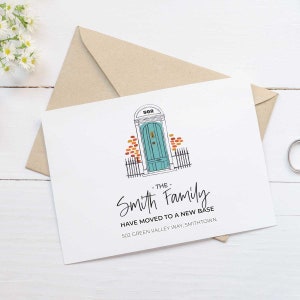 Moving Announcement Cards - Front Door - Personalised