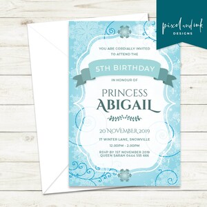 Frozen &#39;Scroll&#39; - Birthday Invitation