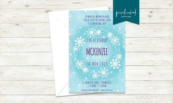 Frozen 'Icicle' - Birthday Invitation Il_570xn