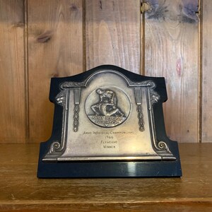 Targa trofeo di boxe dell&#39;esercito d&#39;epoca del 1966, boxe, trofeo, boxe d&#39;epoca