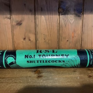 1950s Vintage tube of Badminton Shuttlecocks, Badminton, Shuttlecocks, Sporting items